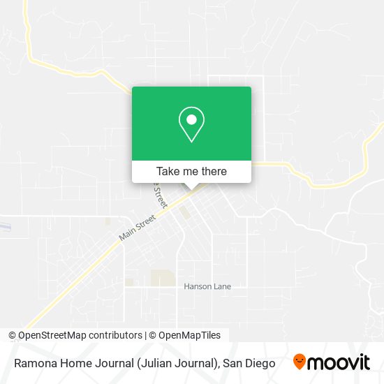 Mapa de Ramona Home Journal (Julian Journal)