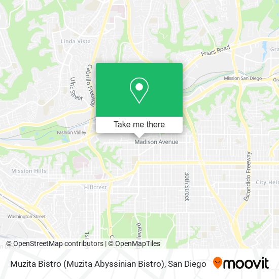 Mapa de Muzita Bistro (Muzita Abyssinian Bistro)