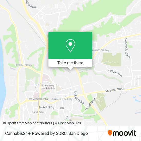 Cannabis21+ Powered by SDRC map