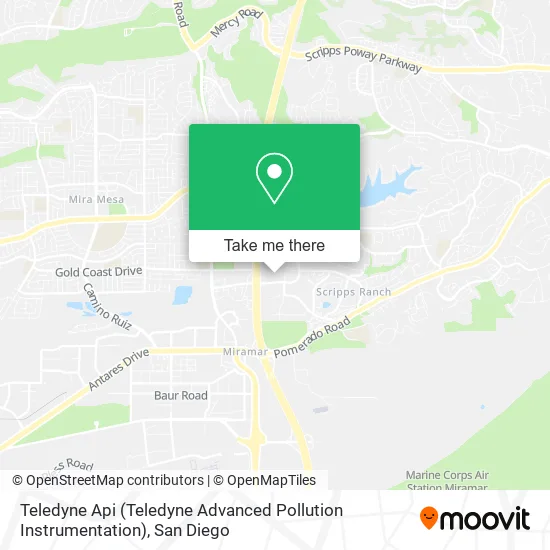 Mapa de Teledyne Api (Teledyne Advanced Pollution Instrumentation)