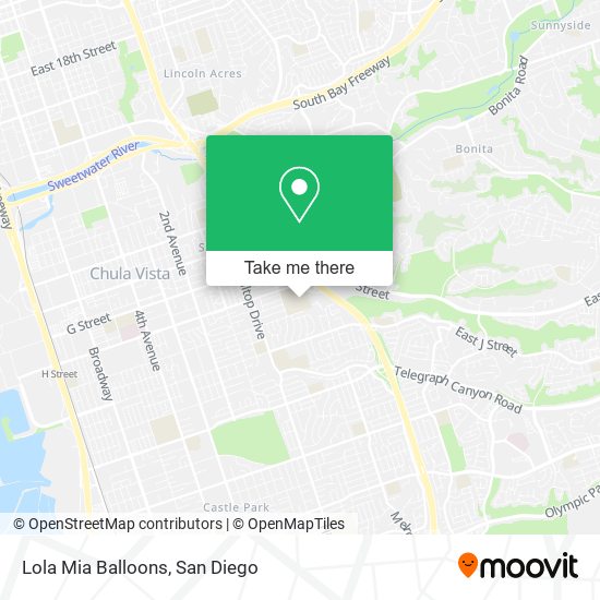 Mapa de Lola Mia Balloons