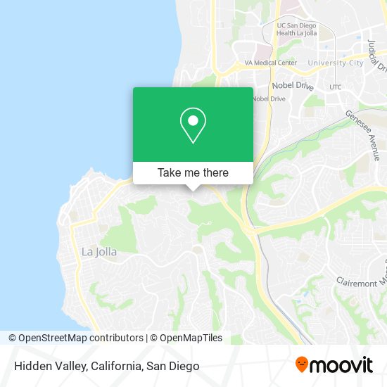 Mapa de Hidden Valley, California