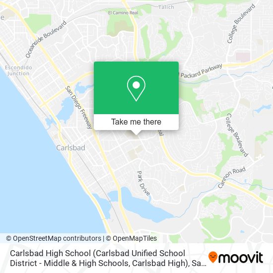 Mapa de Carlsbad High School (Carlsbad Unified School District - Middle & High Schools, Carlsbad High)