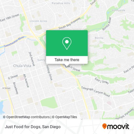 Just Food for Dogs map