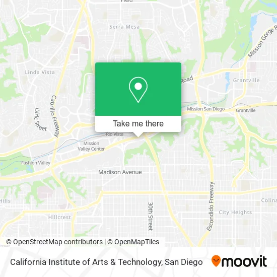 Mapa de California Institute of Arts & Technology