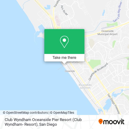 Mapa de Club Wyndham Oceanside Pier Resort (Club Wyndham- Resort)