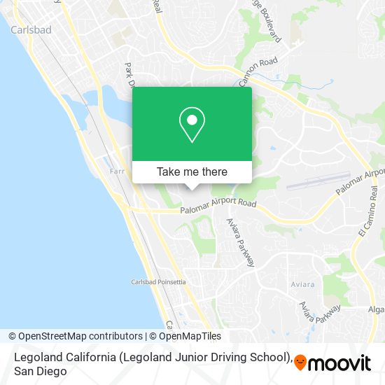 Mapa de Legoland California (Legoland Junior Driving School)