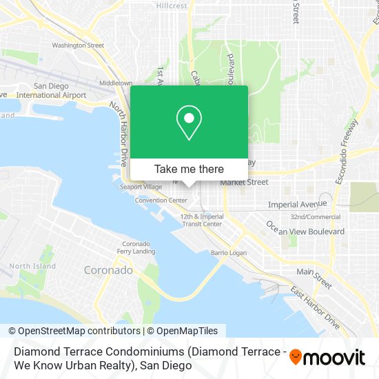 Mapa de Diamond Terrace Condominiums (Diamond Terrace - We Know Urban Realty)