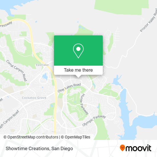 Showtime Creations map