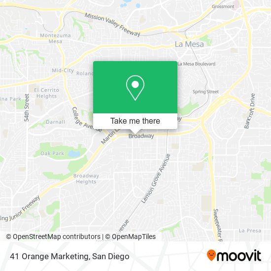 41 Orange Marketing map