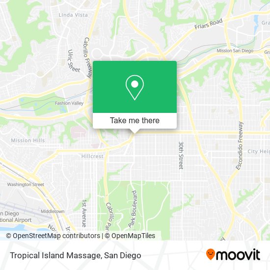 Tropical Island Massage map