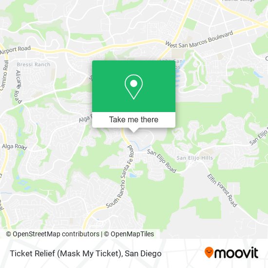 Mapa de Ticket Relief (Mask My Ticket)