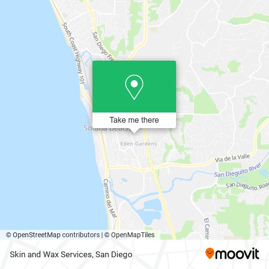 Skin and Wax Services map