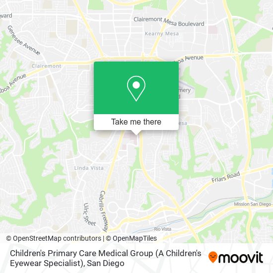 Mapa de Children's Primary Care Medical Group (A Children's Eyewear Specialist)