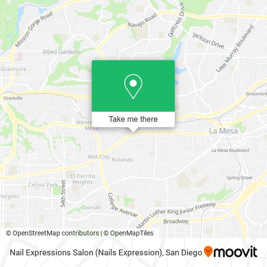 Mapa de Nail Expressions Salon (Nails Expression)