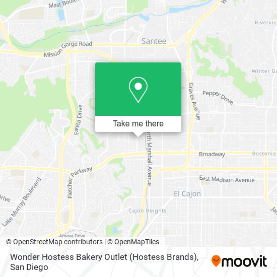 Mapa de Wonder Hostess Bakery Outlet (Hostess Brands)