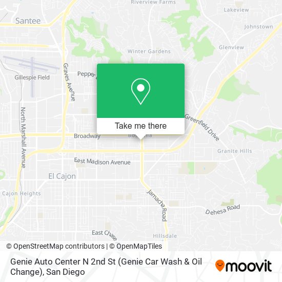 Genie Auto Center N 2nd St (Genie Car Wash & Oil Change) map