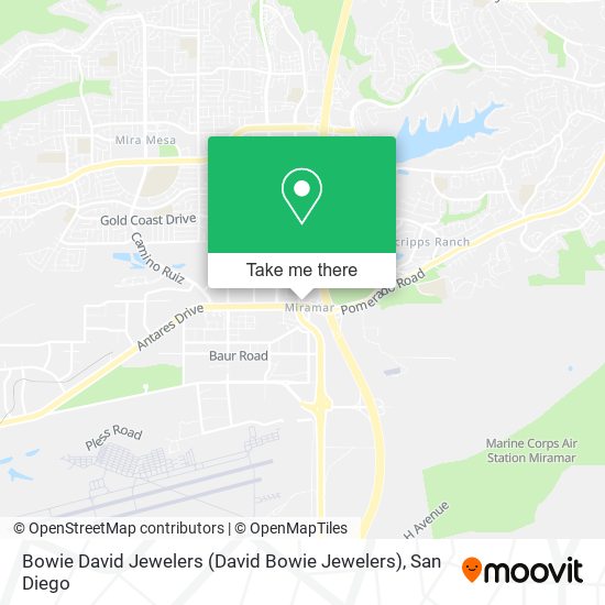 Bowie David Jewelers map