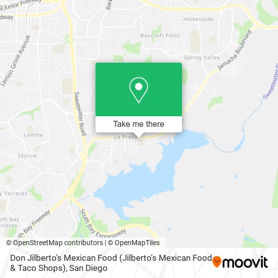Mapa de Don Jilberto's Mexican Food (Jilberto's Mexican Food & Taco Shops)