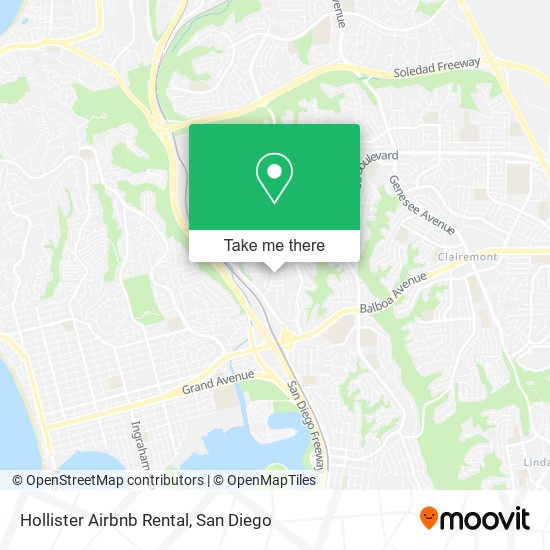 Hollister Airbnb Rental map
