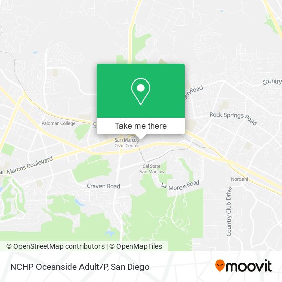 NCHP Oceanside Adult/P map