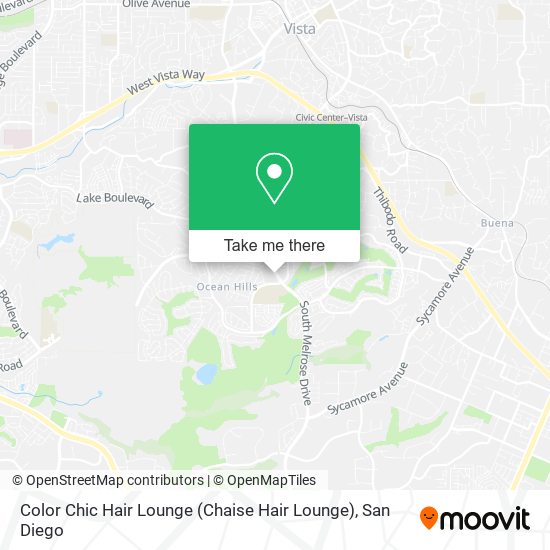 Mapa de Color Chic Hair Lounge (Chaise Hair Lounge)