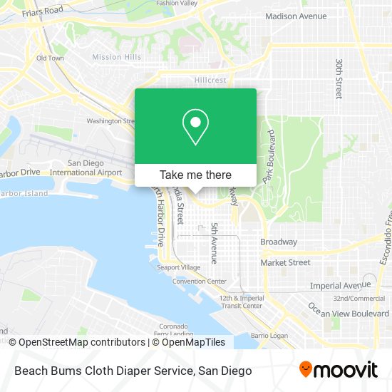 Beach Bums Cloth Diaper Service map