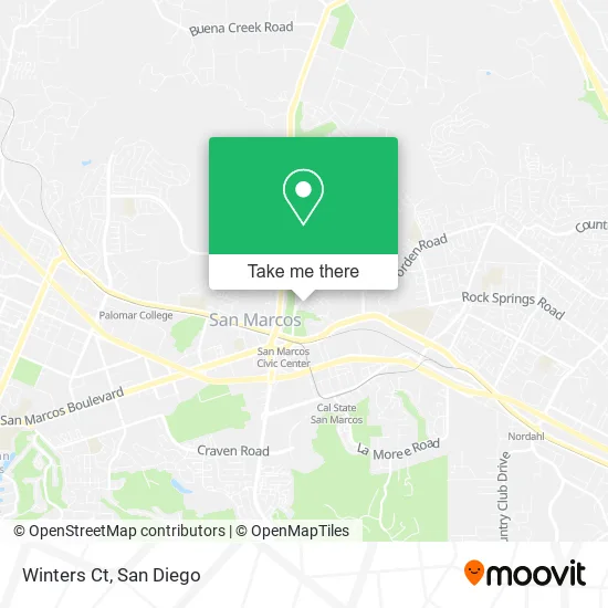 Winters Ct map