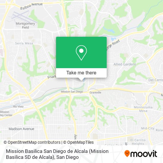 Mission Basilica San Diego de Alcala (Mission Basilica SD de Alcala) map