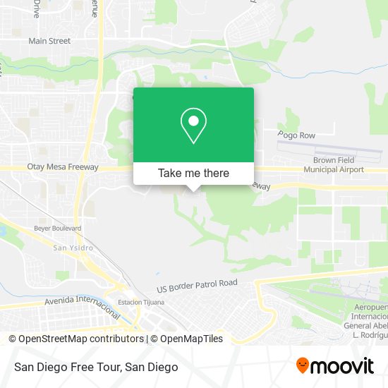 San Diego Free Tour map