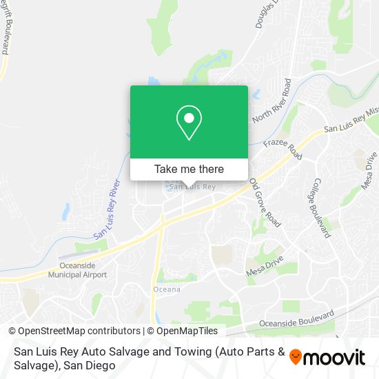 Mapa de San Luis Rey Auto Salvage and Towing (Auto Parts & Salvage)