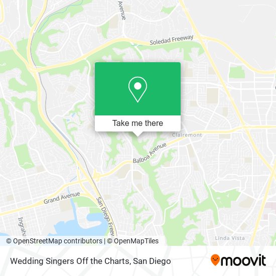 Wedding Singers Off the Charts map