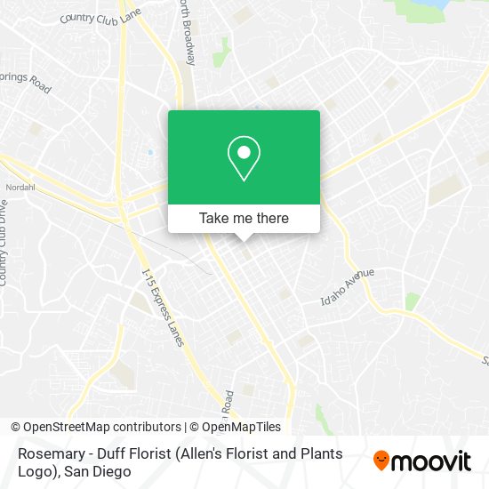 Mapa de Rosemary - Duff Florist (Allen's Florist and Plants Logo)
