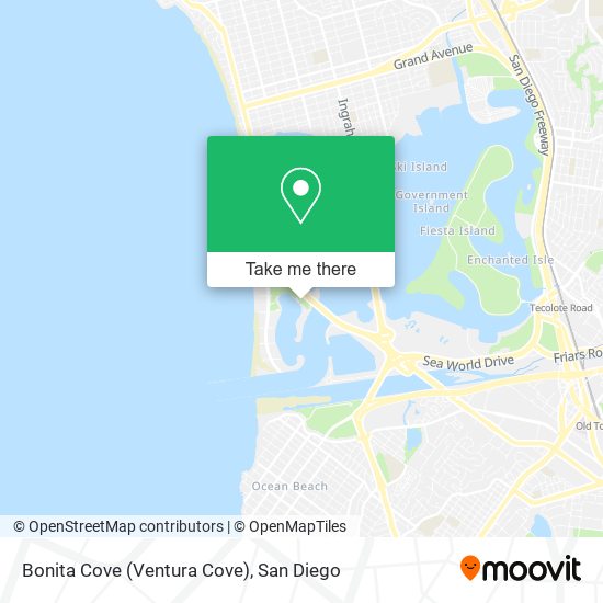 Bonita Cove (Ventura Cove) map