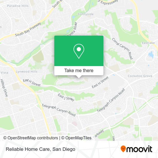 Reliable Home Care map