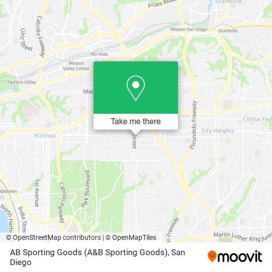 Mapa de AB Sporting Goods (A&B Sporting Goods)