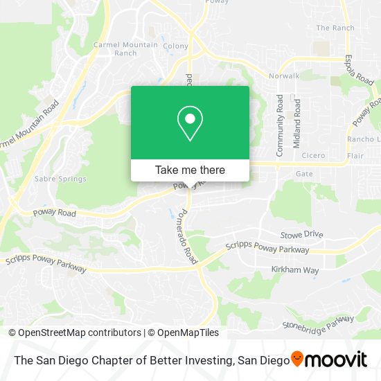 Mapa de The San Diego Chapter of Better Investing