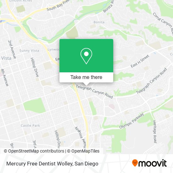 Mercury Free Dentist Wolley map