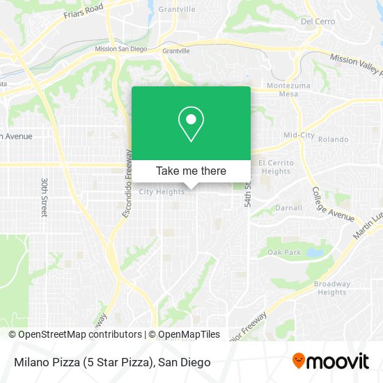 Milano Pizza (5 Star Pizza) map