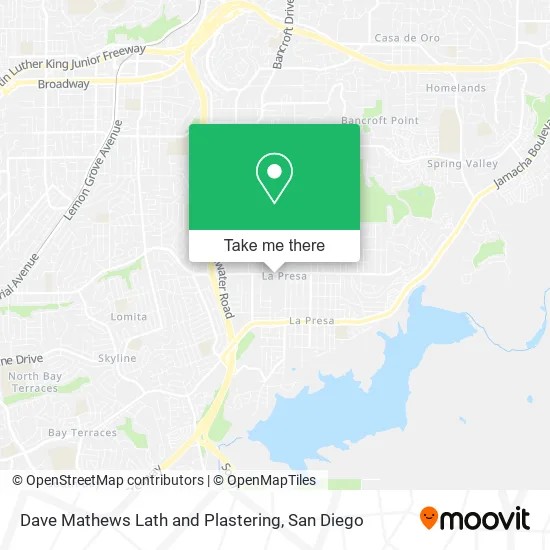Mapa de Dave Mathews Lath and Plastering