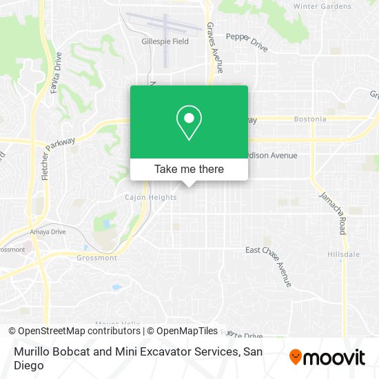 Mapa de Murillo Bobcat and Mini Excavator Services