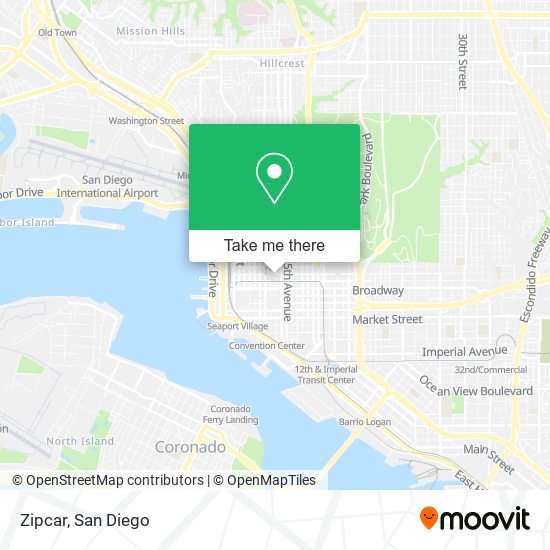 Zipcar map