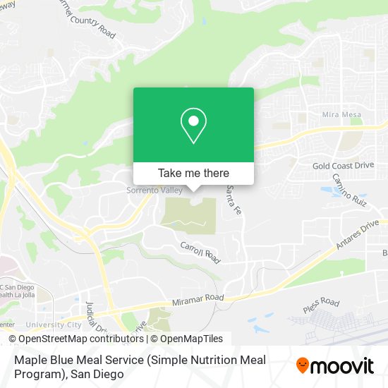 Mapa de Maple Blue Meal Service (Simple Nutrition Meal Program)
