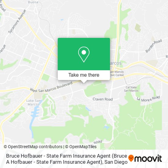 Mapa de Bruce Hofbauer - State Farm Insurance Agent