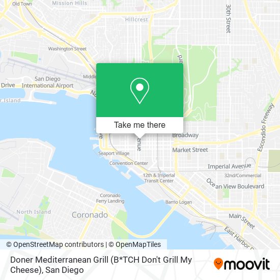 Doner Mediterranean Grill (B*TCH Don't Grill My Cheese) map