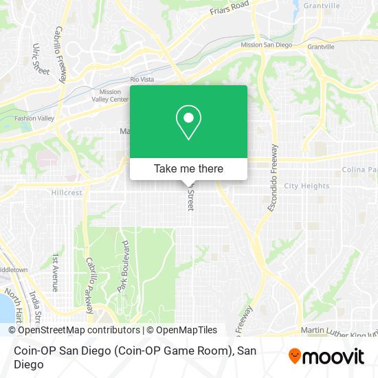 Coin-OP San Diego (Coin-OP Game Room) map