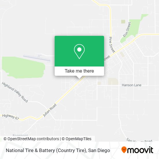 National Tire & Battery (Country Tire) map