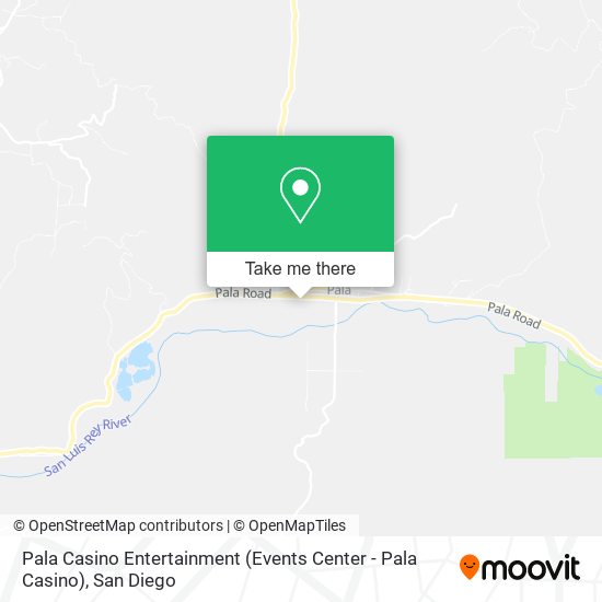 Pala Casino Entertainment (Events Center - Pala Casino) map