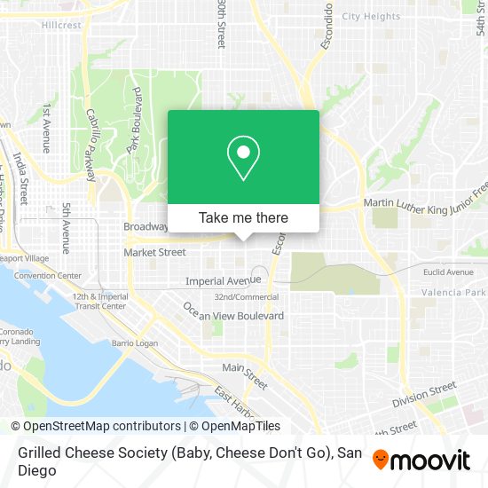 Mapa de Grilled Cheese Society (Baby, Cheese Don't Go)