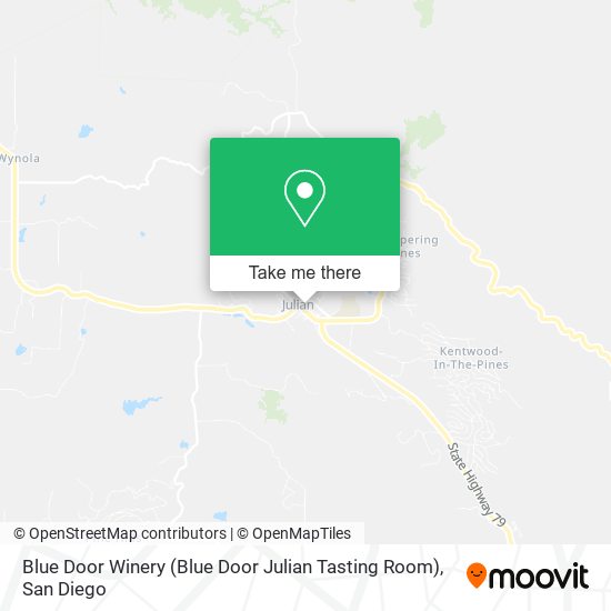 Blue Door Winery (Blue Door Julian Tasting Room) map